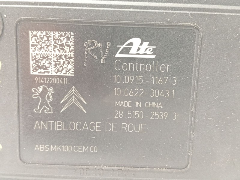 Recambio de abs para citroën c3 picasso (sh_) 1.6 hdi 90 referencia OEM IAM 9802460680 28515025393 10022001214