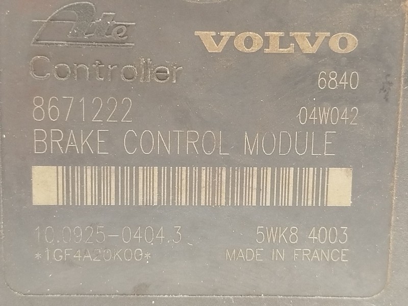 Recambio de abs para volvo s60 i (384) 2.4 d referencia OEM IAM P08671221 8671222 10020403534