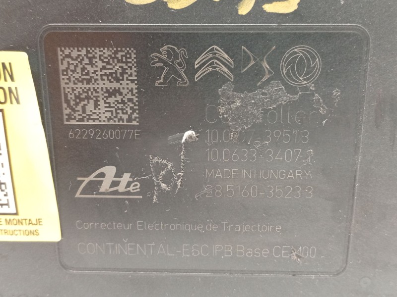 Recambio de abs para opel mokka 1.5 (76) referencia OEM IAM 9846124980 10022025244 10091739513