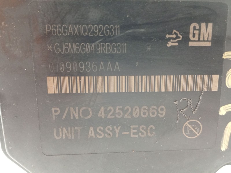 Recambio de abs para opel mokka selective referencia OEM IAM 42520669 688250455 01090936AAA