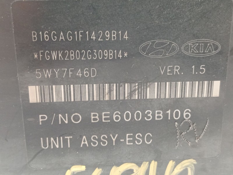 Recambio de abs para hyundai ix35 style 2wd referencia OEM IAM 589202Y350 BE6003B106 BH6013I001
