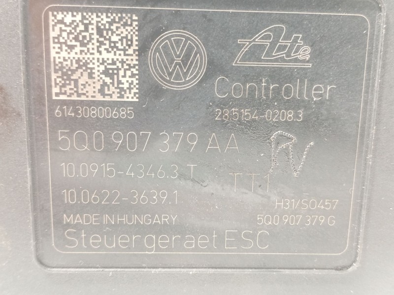 Recambio de abs para audi a3 (8v) 1.6 tdi referencia OEM IAM 5Q0614517T 5Q0907379AA 10022003734