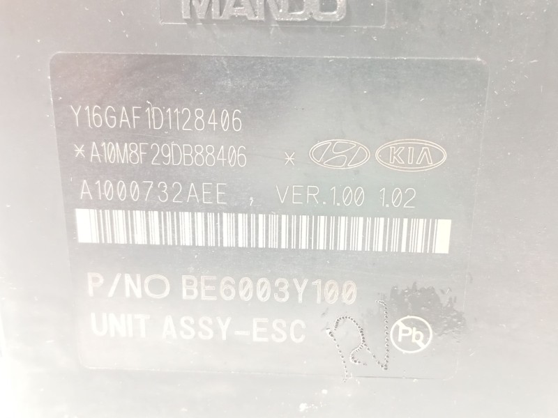 Recambio de abs para hyundai tucson referencia OEM IAM 58920D7510 BE6003Y100 BH6014Y100