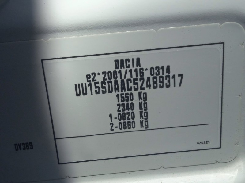 dacia sandero ii (b8_) del año 2015