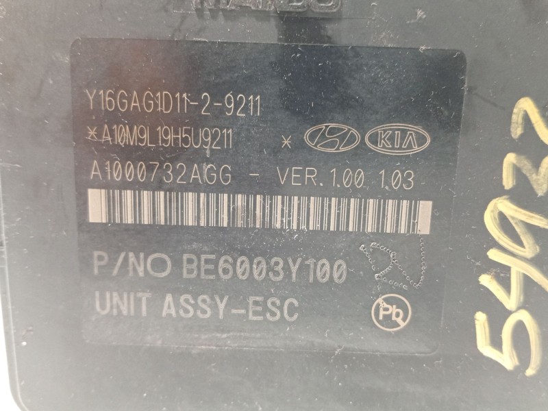 Recambio de abs para hyundai tucson klass mild-hybrid 2wd referencia OEM IAM 58920D7510 BE6003Y100 BH6014Y100