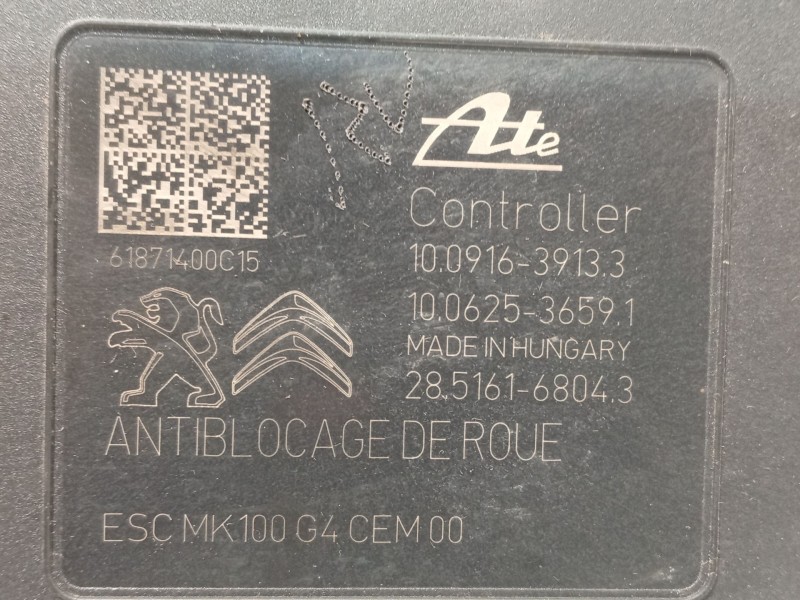 Recambio de abs para peugeot 208 active referencia OEM IAM 9822654880 10091639133 10022012064