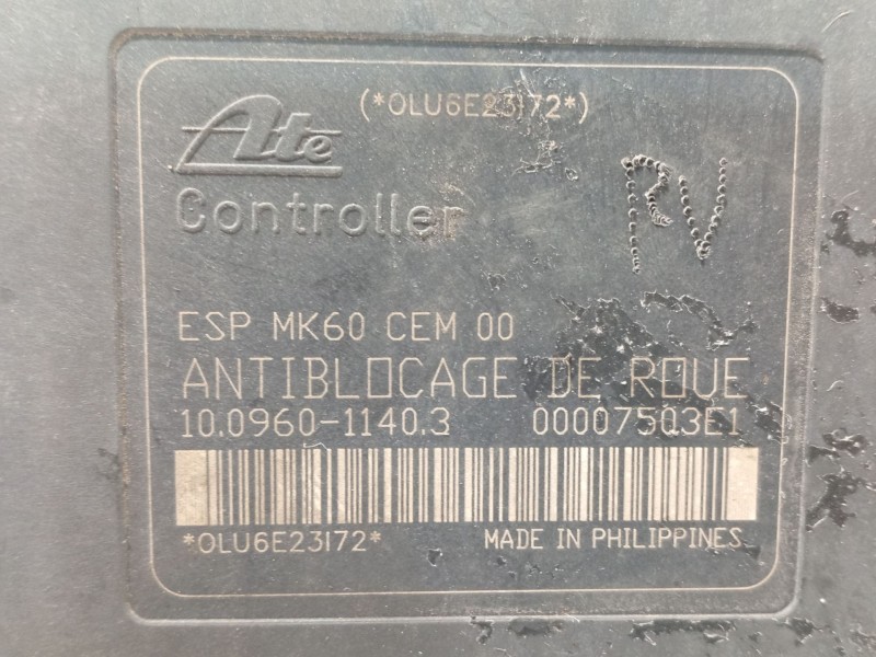 Recambio de abs para citroën c5 berlina collection referencia OEM IAM 9657061080 10096011403 10020601904