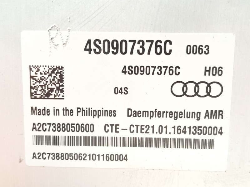 Recambio de centralita suspension para audi r8 (4s3, 4sp) 5.2 fsi quattro referencia OEM IAM 4S0907376C  A2C7388050600