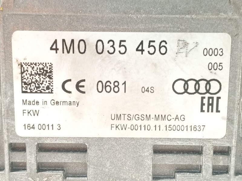 Recambio de modulo electronico para audi r8 (4s3, 4sp) 5.2 fsi quattro referencia OEM IAM 4M0035456 4M0035456B 