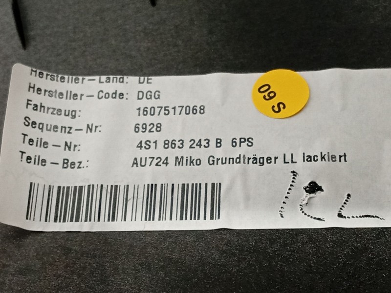 Recambio de consola central para audi r8 (4s3, 4sp) 5.2 fsi quattro referencia OEM IAM 4S1863243B6PS  