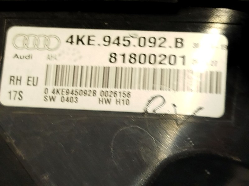 Recambio de piloto trasero derecho para audi e-tron (gen) 50 quattro referencia OEM IAM 4KE945092B  81800201