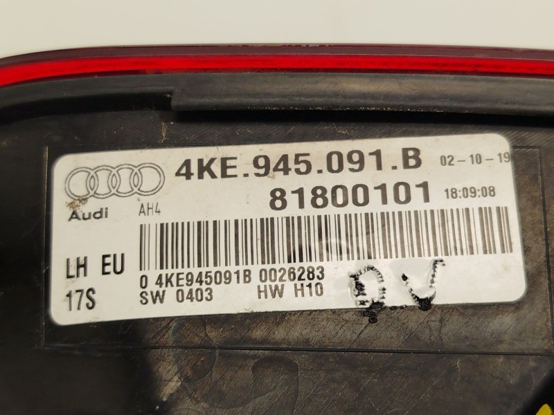 Recambio de piloto trasero izquierdo para audi e-tron (gen) 50 quattro referencia OEM IAM 4KE945091B  81800101
