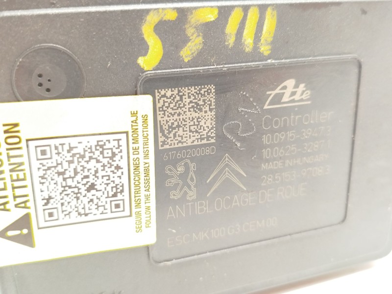 Recambio de abs para peugeot 208 active referencia OEM IAM 9817031680 28515397083 10022008814