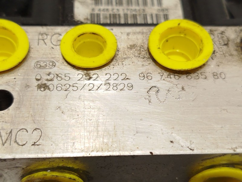 Recambio de abs para citroën berlingo cuadro mixto l referencia OEM IAM 9674663580 0265951952 0265252222
