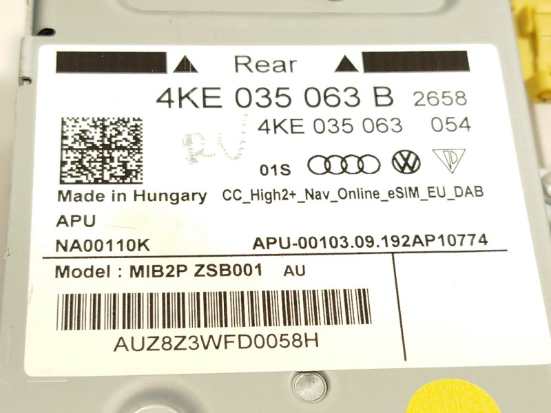 Recambio de sistema navegacion gps para audi e-tron (gen) 50 quattro referencia OEM IAM 4KE035063B  
