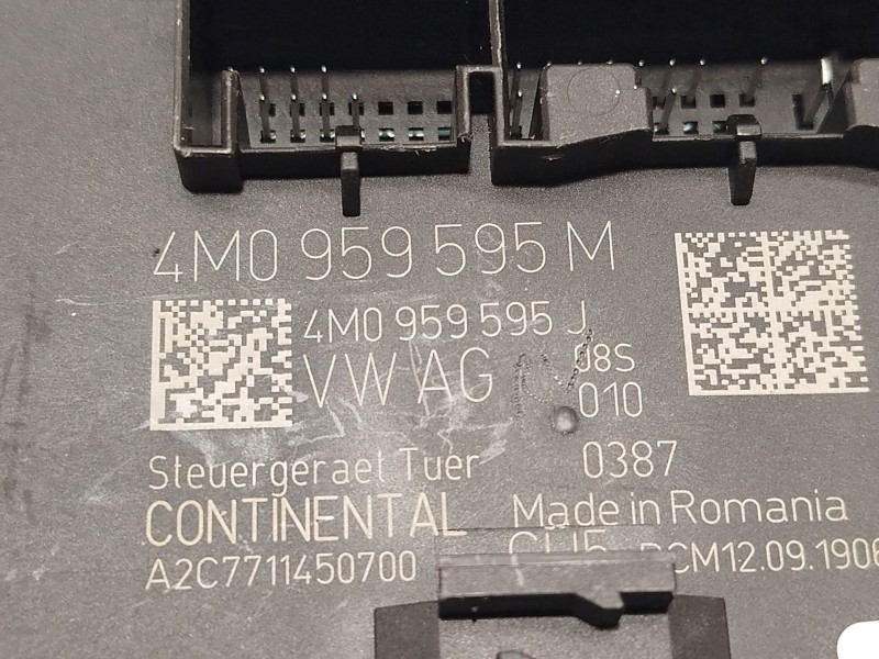 Recambio de centralita confort para audi e-tron (gen) 50 quattro referencia OEM IAM 4M0959595M  A2C7711450700