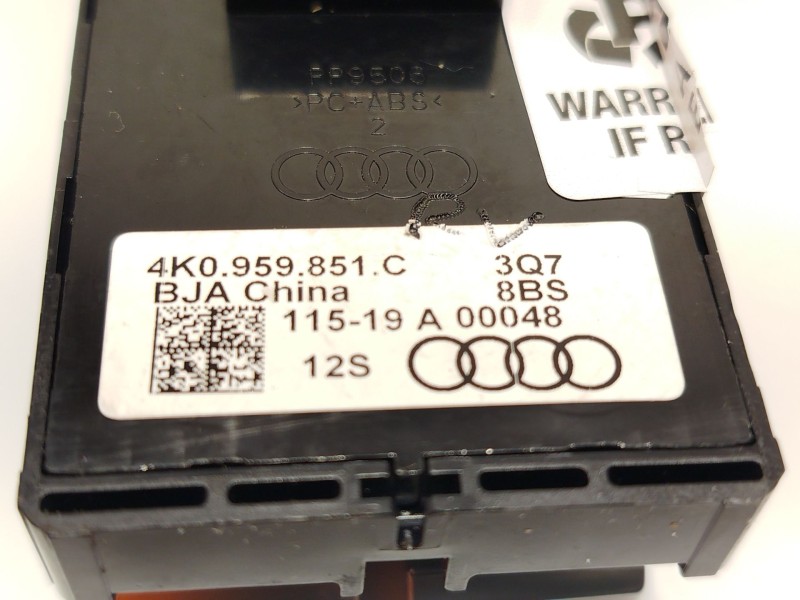 Recambio de mando elevalunas delantero izquierdo para audi e-tron (gen) 50 quattro referencia OEM IAM 4K0959851C 4K0959851C3Q7 