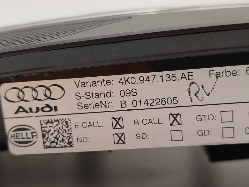 Recambio de luz interior para audi e-tron (gen) 50 quattro referencia OEM IAM 4K0947135AE 4K0947135AE6PS 