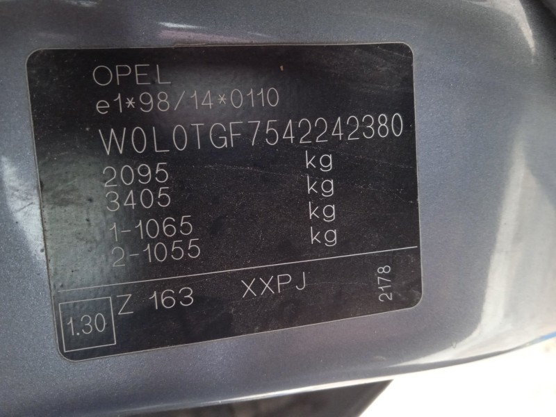 opel zafira a monospace (t98) del año 2004