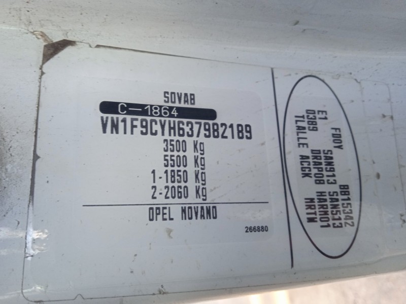 opel movano a furgoneta (x70) del año 2007