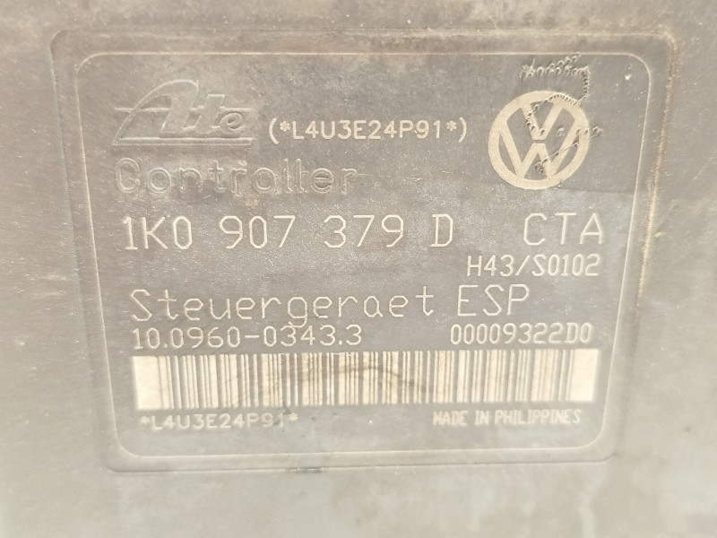 Recambio de abs para volkswagen touran (1t1, 1t2) 1.9 tdi referencia OEM IAM 1K0614517B 1K0907379D 1002120224