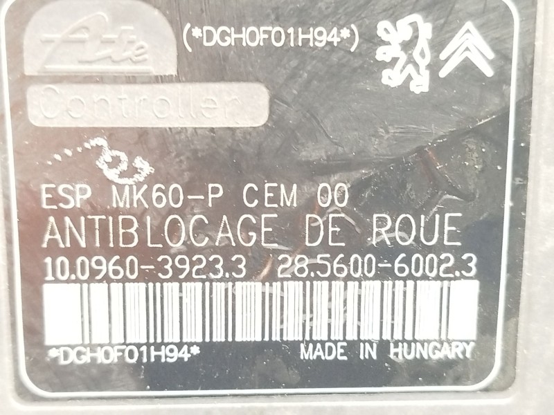 Recambio de abs para peugeot 207/207+ (wa_, wc_) 1.4 referencia OEM IAM 9665898980 28560060023 10020604124
