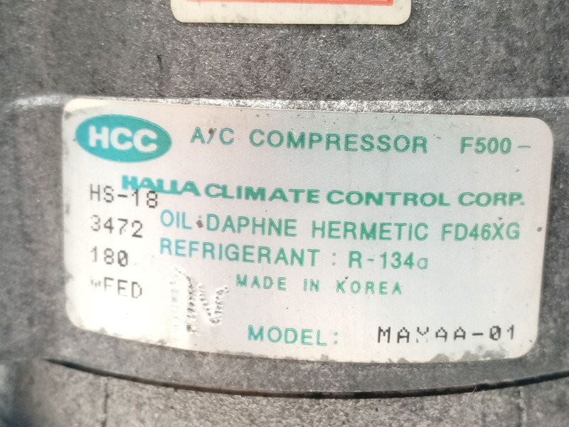 Recambio de compresor aire acondicionado para hyundai santa fé i (sm) 2.4 16v referencia OEM IAM 9770126010  