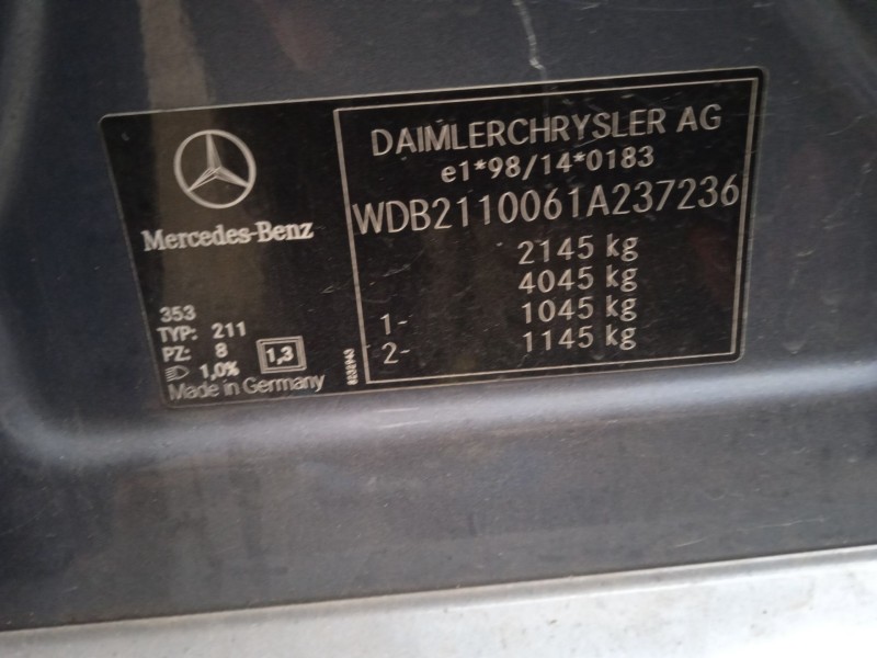 mercedes-benz clase e (w211) del año 2003