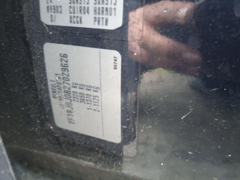 renault vel satis (bj0_) del año 2002