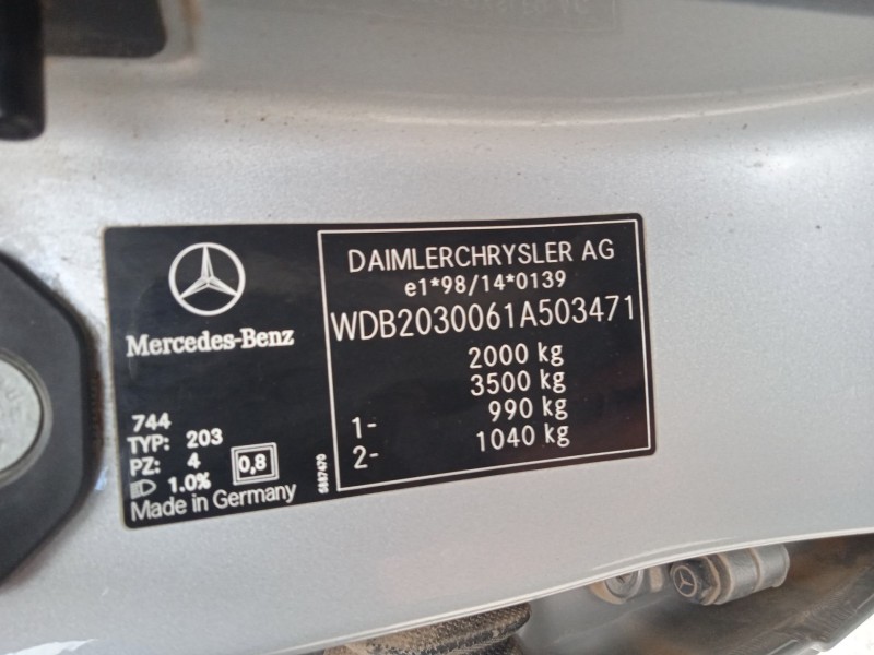 mercedes-benz clase c (w203) del año 2003