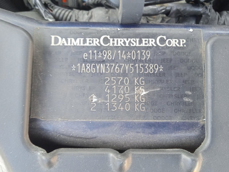 chrysler voyager iv (rg, rs) del año 2006