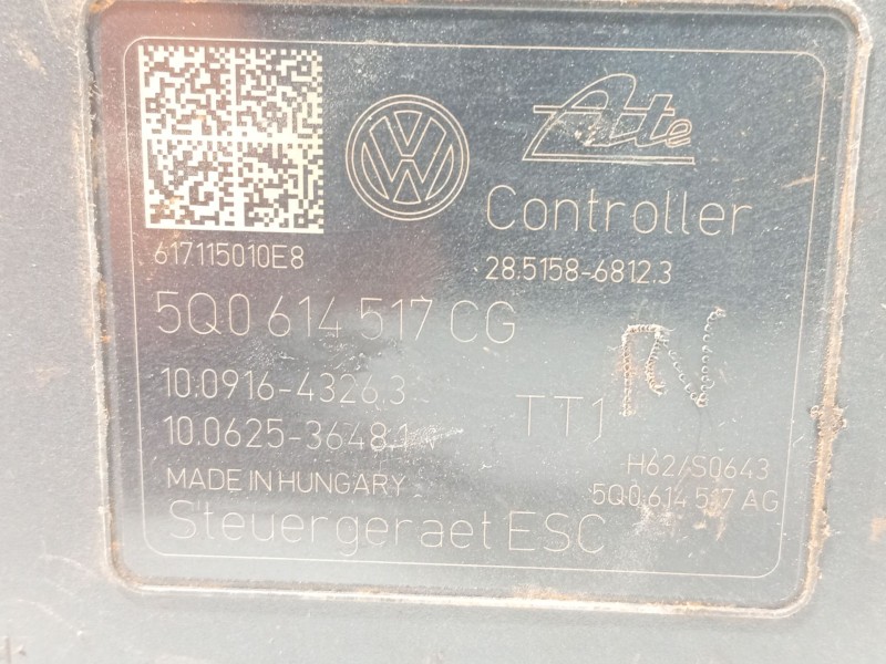 Recambio de abs para volkswagen touran (5t1) 1.6 tdi referencia OEM IAM 5Q0614517CG 28515868123 10022009984