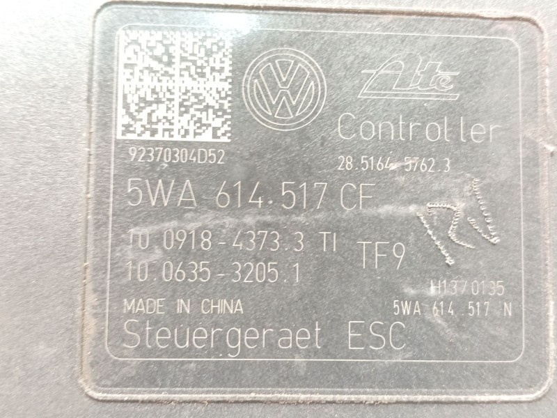 Recambio de abs para seat leon sportstourer (kl8, kld) 1.5 tsi referencia OEM IAM 5WA614517CF 28516457623 10022024134