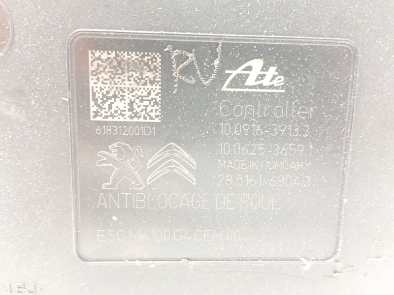 Recambio de abs para peugeot 208 active referencia OEM IAM 9822654880 10091639133 10022012064