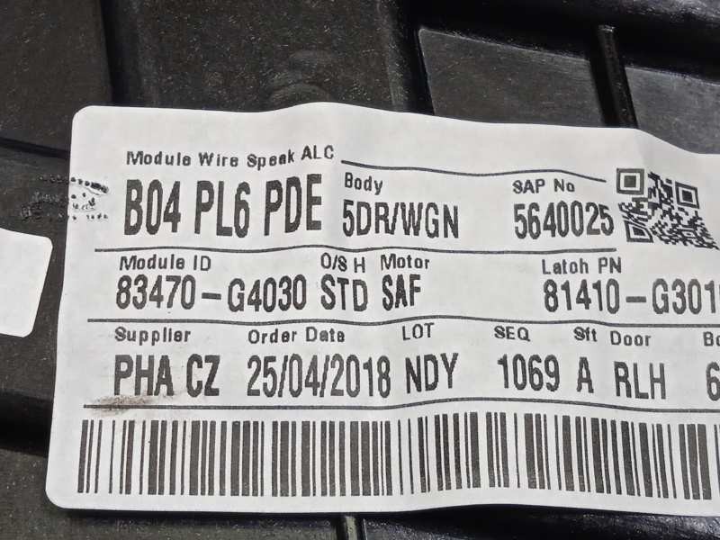 Recambio de elevalunas trasero izquierdo para hyundai i30 cw (pd) trend referencia OEM IAM 83470G4030 83471G4000 83450G4010