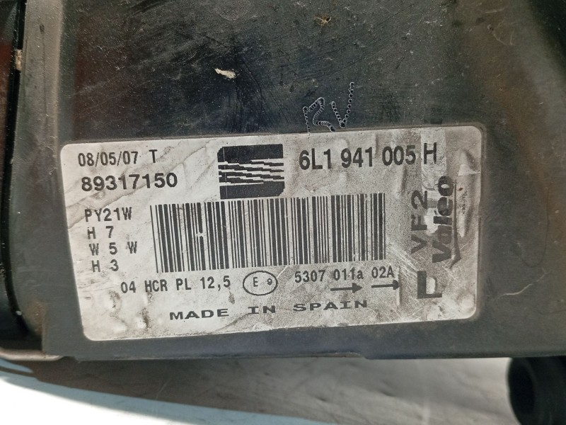 Recambio de faro izquierdo para seat ibiza iii (6l1) 1.4 tdi referencia OEM IAM 6L1941005H  89317150