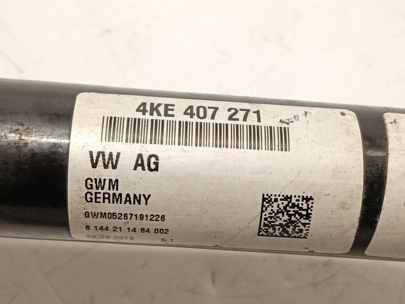 Recambio de transmision delantera derecha para audi e-tron (gen) 50 quattro referencia OEM IAM 4KE407271  