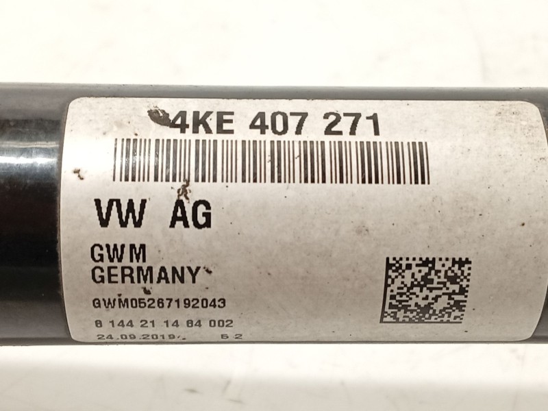 Recambio de transmision delantera izquierda para audi e-tron (gen) 50 quattro referencia OEM IAM 4KE407271  