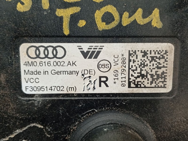 Recambio de amortiguador trasero derecho para audi e-tron (gen) 50 quattro referencia OEM IAM 4M0616002AK  F309514702