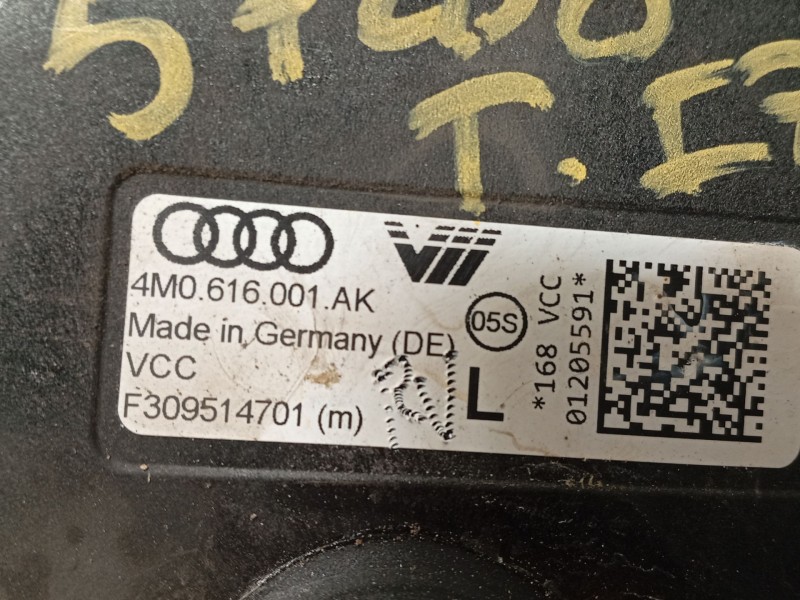 Recambio de amortiguador trasero izquierdo para audi e-tron (gen) 50 quattro referencia OEM IAM 4M0616001AK  F309514701
