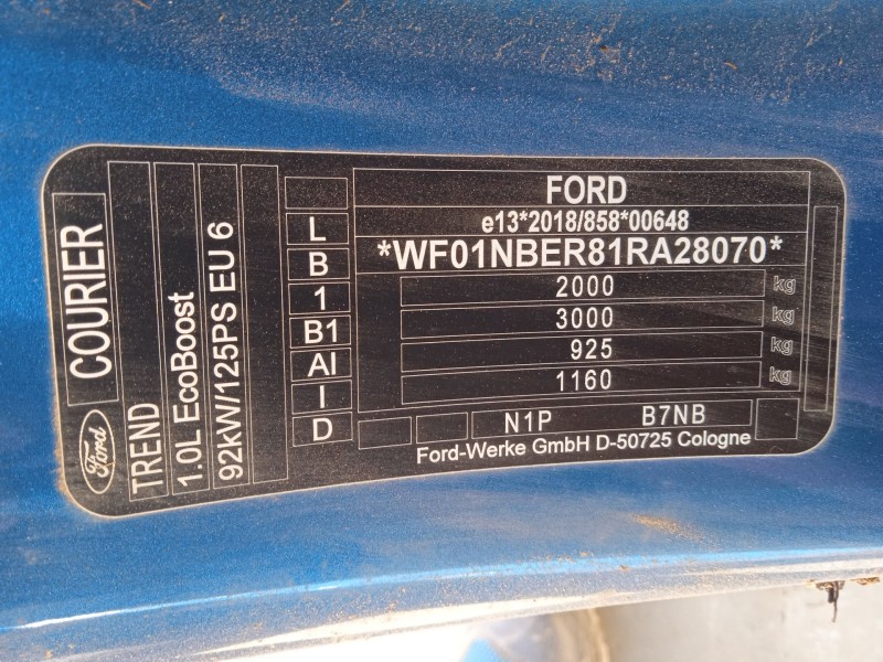 ford tourneo courier del año 2024