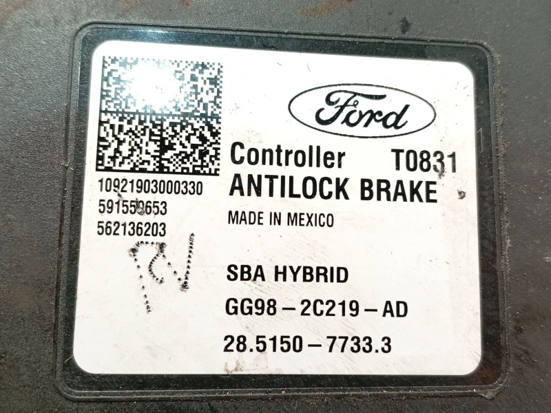 Recambio de abs para ford mondeo v sedán (cd) 2.0 hybrid referencia OEM IAM GG982C555AD 25022008924 GG982C219AD