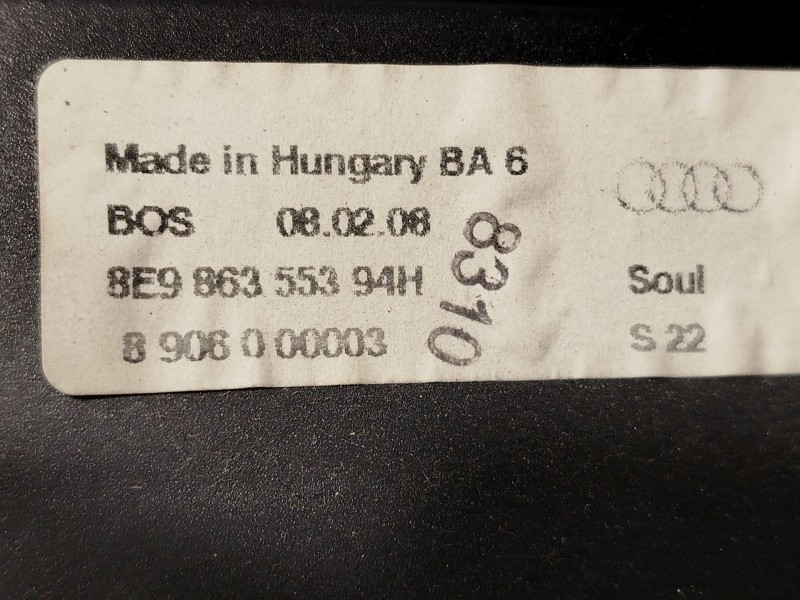 Recambio de bandeja trasera para audi a4 b7 avant (8ed) 2.0 tdi quattro referencia OEM IAM 8E9863553 8E986355394H 