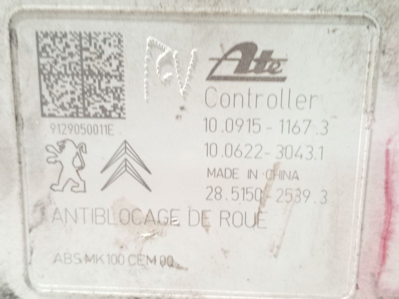 Recambio de abs para citroën c3 collection referencia OEM IAM 9802460680 10091511673 10022001214