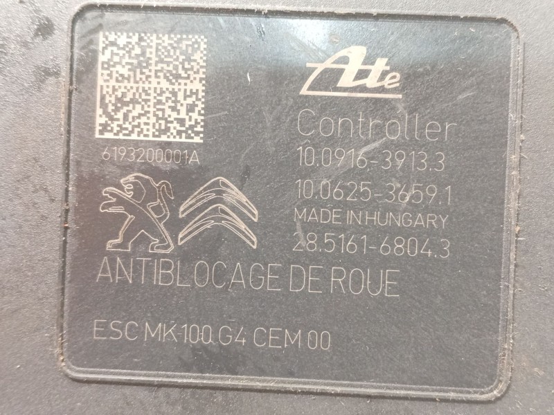 Recambio de abs para citroën c-elysee (dd_) 1.5 bluehdi 100 referencia OEM IAM 9822654880 10091639133 10022012064