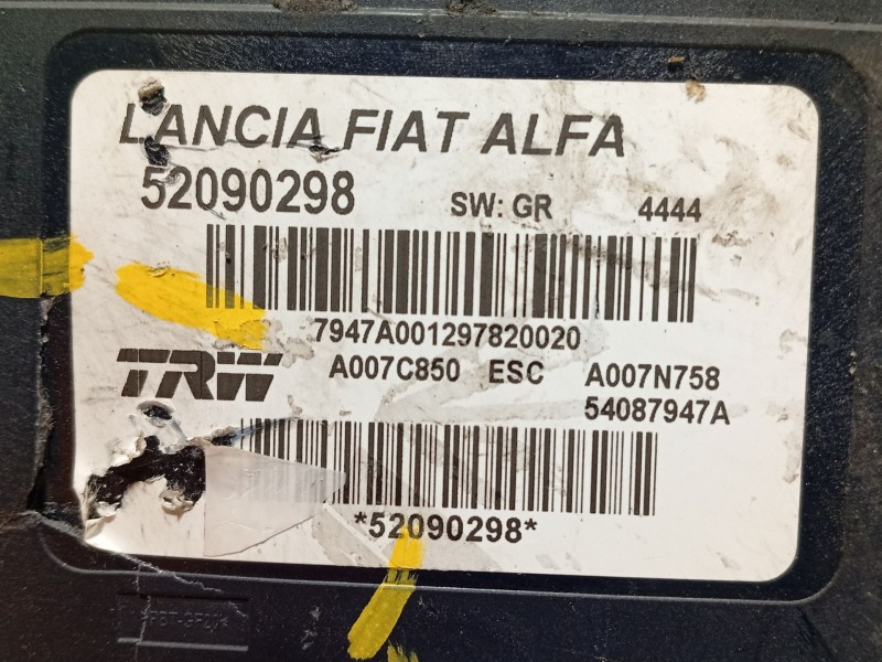 Recambio de abs para fiat 500 l (330) mirror referencia OEM IAM 52090298 A007C850 54087947A