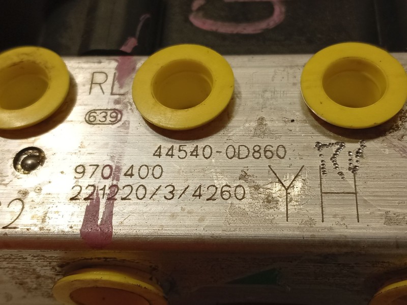 Recambio de abs para toyota yaris cross (mxp_) 1.5 hybrid (mxpj10) referencia OEM IAM 445400D860 0265957151 970400