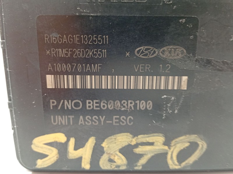 Recambio de abs para hyundai tucson tecno 2wd referencia OEM IAM 58920D7100 BE6003R100 MGH80BH6013R100