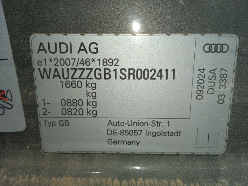 audi a1 sportback (gba) del año 2024