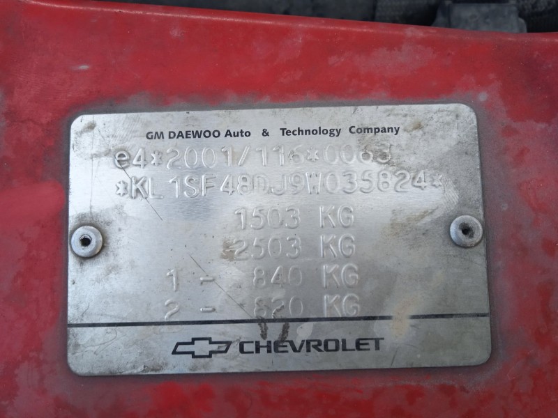 chevrolet aveo / kalos hatchback (t250, t255) del año 2009